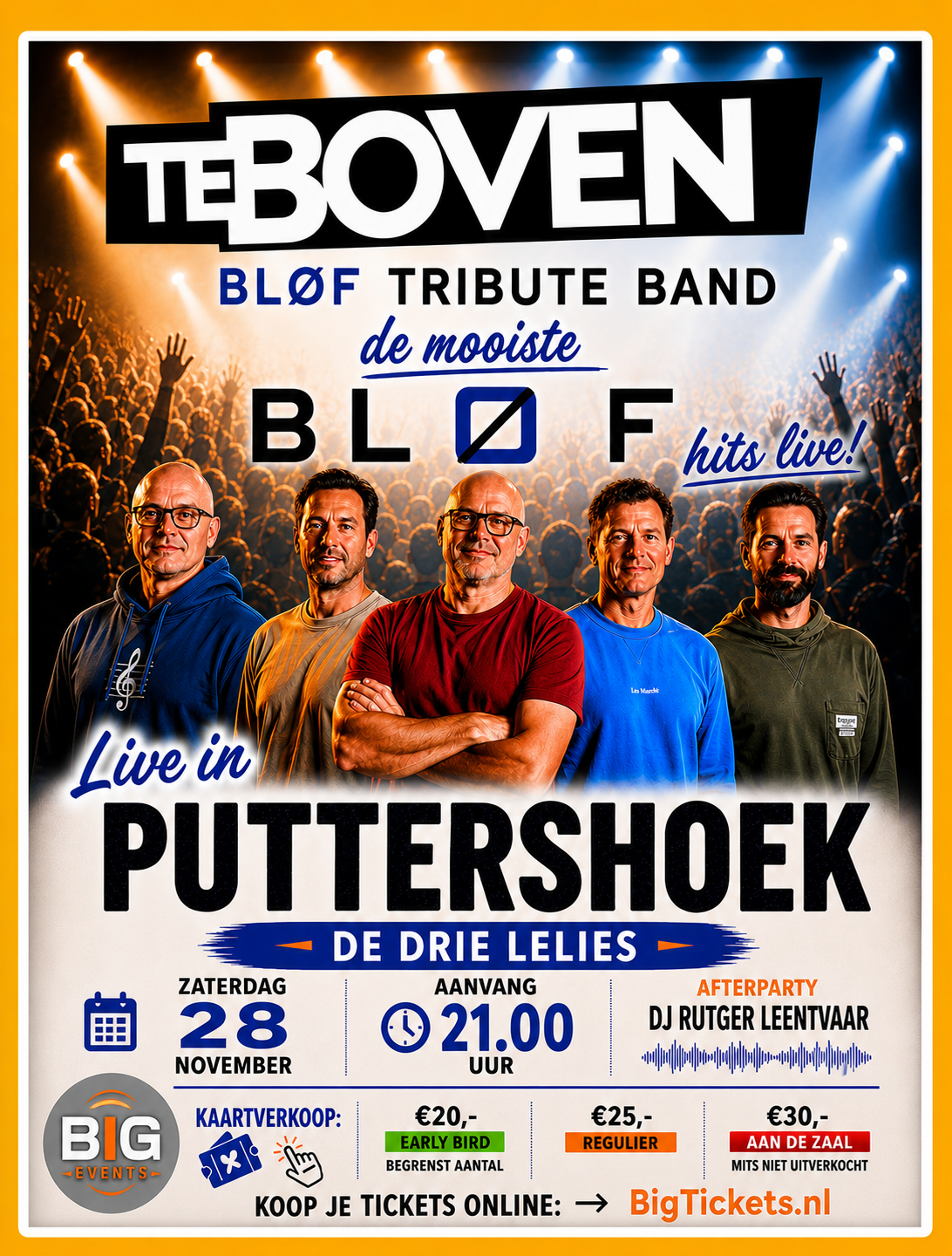 BLOF tributeband teBoven